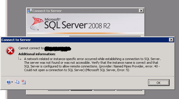 A Network-related Or Instance-specific Error Occurred While Establishing A Connection To Sql Server