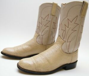 Cream Western Boots